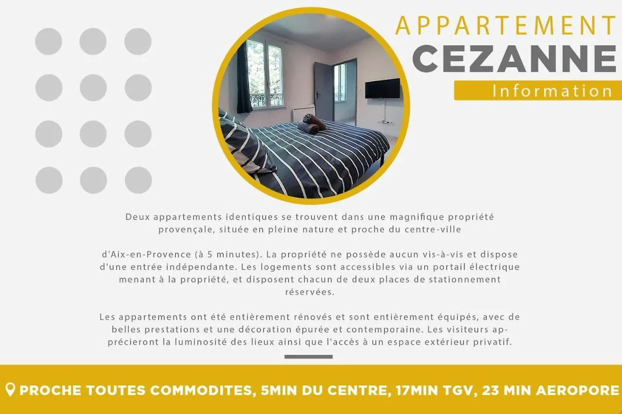 Appartement Cezanne Au 1Er Etage Terrasse 55M2 Aix-en-Provence